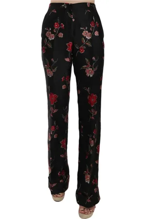 Dolce & Gabbana Femme, Pantalons, Noir, Taille: 36 FR Wide Pantalons