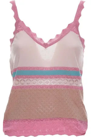 AKEP Femme, Tops, Multicolore, Taille: 40 FR T-shirt à rayures et Polo Combo