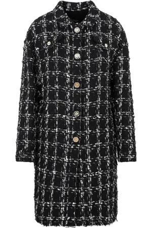 Giambattista Valli Femme, Manteaux, Multicolore, Taille: 36 FR Manteau bouclé à carreaux