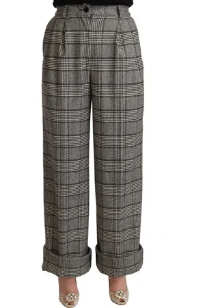 Dolce & Gabbana Femme, Pantalons, Multicolore, Taille: 36 FR Wide Pantalons