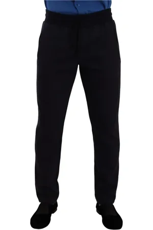 Dolce & Gabbana Homme, Pantalons, Noir, Taille: S Slim-fit Pantalons