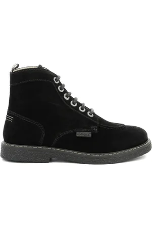 Kickers Femme, Chaussures, Noir, Taille: 36 EU Bottillons Légendaires en Cuir à Lacets