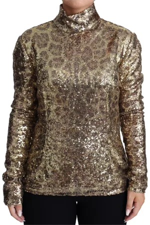 Dolce & Gabbana Femme, Tops, Jaune, Taille: 42 FR Long Sleeve Hauts