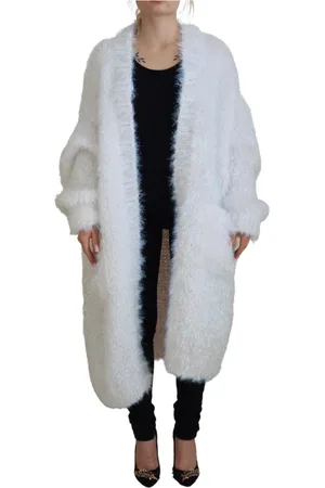 Dolce & Gabbana Femme, Pulls, Blanc, Taille: 36 FR Long Tricots