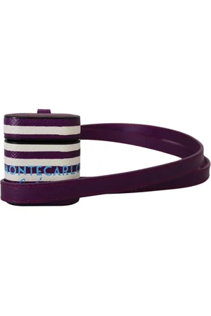 Dolce & Gabbana Unisex, Accessoires, Multicolore, Taille: ONE Size Étui Luxueux en Cuir Violet pour Airpods