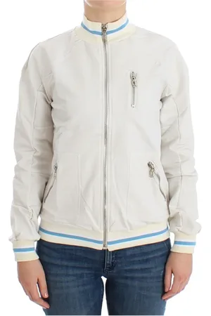 John Galliano Femme, Sweatshirts et sweats à capuche, Blanc, Taille: 38 FR Zip-throughs