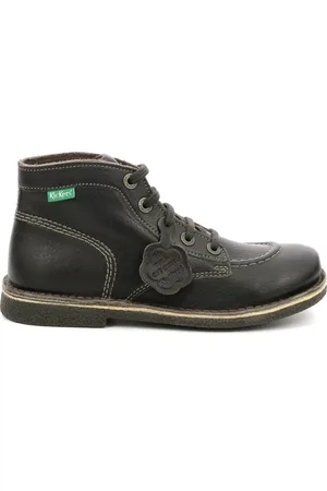 Kickers Femme, Chaussures, Noir, Taille: 37 EU Bottillons Confort Cuir à Lacets