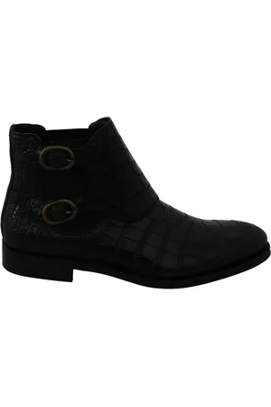 Dolce & Gabbana Homme, Chaussures, Noir, Taille: 44 EU Bottes à cheville