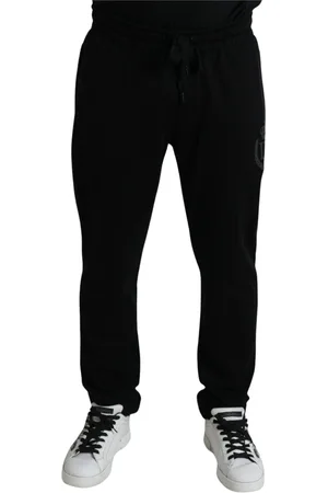 Dolce & Gabbana Homme, Pantalons, Noir, Taille: XL Pantalons de survêtement