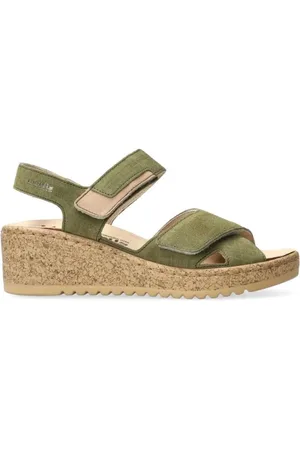 Mephisto Femme, Chaussures, Vert, Taille: 37 EU Flat Sandales