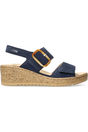 Mephisto Femme, Chaussures, Bleu, Taille: 36 EU Flat Sandales