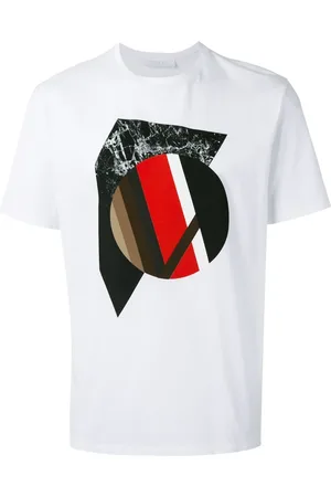 Neil Barrett Homme, Tops, Blanc, Taille: S T-Chemises