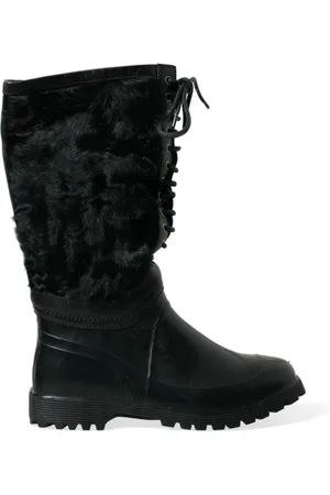 Dolce & Gabbana Homme, Chaussures, Noir, Taille: 44 EU High Bottes