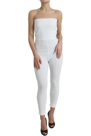 Dolce & Gabbana Femme, Combinaisons et Ensembles, Blanc, Taille: 36 FR Jumpsuits