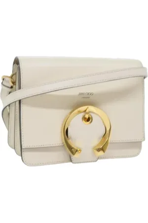 Jimmy Choo Femme, Pre-owned, Blanc, Taille: ONE Size Pre-owned Cuir sacs-ports-paule