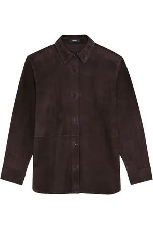 THEORY Femme, Blouses et Chemises, Brun, Taille: 40 FR Chemises