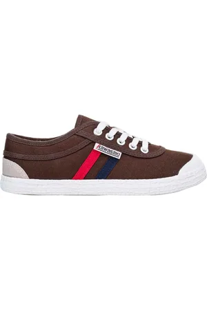 Kawasaki Femme, Chaussures, Multicolore, Taille: 38 EU Chaussure en Toile Rétro Marron Chocolat
