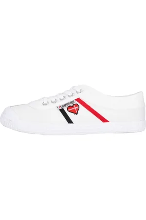 Kawasaki Homme, Chaussures, Multicolore, Taille: 39 EU Chaussure Toile Cœur Blanc Style Rétro