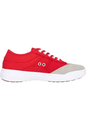Kawasaki Femme, Chaussures, Rouge, Taille: 38 EU Leap Canvas Chaussure Rouge Ardent