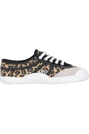 Kawasaki Femme, Chaussures, Multicolore, Taille: 38 EU Chaussure toile étoile imprimé léopard