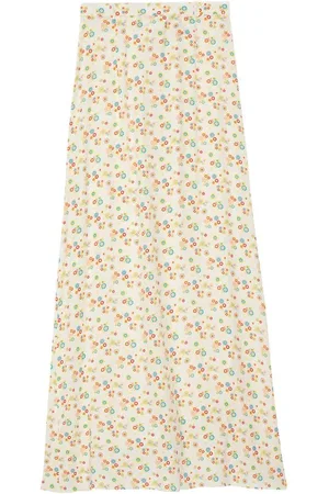 Inès de la Fressange Femme, Jupes, Multicolore, Taille: 38 FR Jupe Longue Florale Élégante Chic