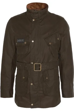 Barbour Homme, Vestes, Vert, Taille: L Slim Waxed Jacket Beech