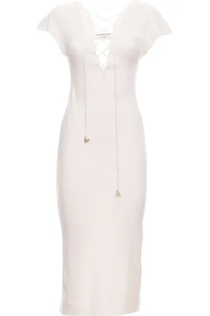 AKEP Femme, Robes, Blanc, Taille: 40 FR Robe Élégante Panna