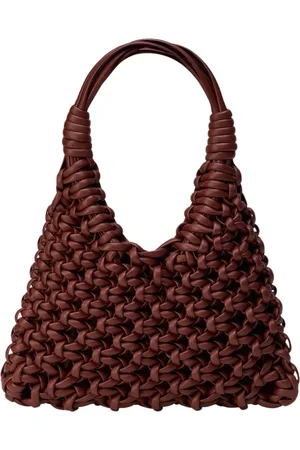 Hibourama Femme, Sacs, Brun, Taille: ONE Size Sac en Cuir Tressé Marron