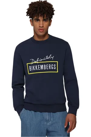 Bikkembergs Homme, Sweatshirts et sweats à capuche, Bleu, Taille: M Pull Marine Regular