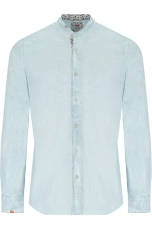 BOB der Bär Homme, Chemises, Bleu, Taille: 2XL Nuage Chemise Bleu Clair Seersucker