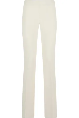 Twin-Set Femme, Pantalons, Blanc, Taille: 38 FR Pantalon Taille Haute Blanc Design Stretch