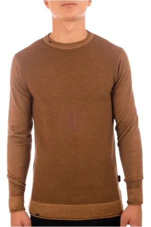 BOB der Bär Homme, Sweatshirts et sweats à capuche, Brun, Taille: L Pull en tricot