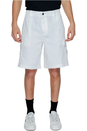 Calvin Klein Homme, Shorts, Blanc, Taille: L Shorts Bermuda Homme Collection Printemps/Été