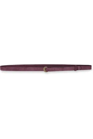 Cortana Femme, Accessoires, Violet, Taille: ONE Size Ceinture Luna en daim avec boucle en croissant de lune