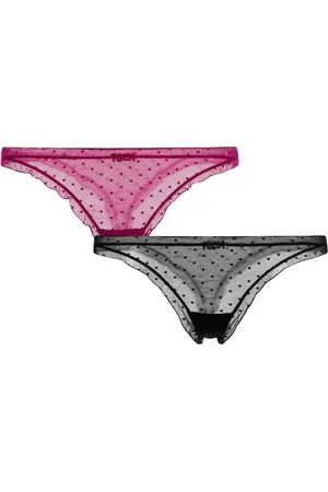 John Richmond Femme, Sous-vêtements, Multicolore, Taille: 40 FR Culottes de Bikini à Pois Brodés