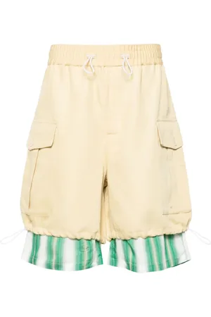WALES BONNER Homme, Shorts, Multicolore, Taille: S Shorts Cargo Jaunes Tissu Twill