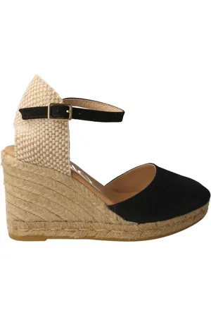 Gaimo Femme, Chaussures, Multicolore, Taille: 37 EU Compensées Espadrilles Noires Global
