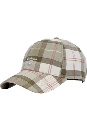Barbour Homme, Accessoires, Multicolore, Taille: ONE Size Casquette de sport tartan Glenmore Olive