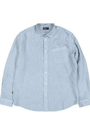 Butcher of Blue Homme, Chemises, Bleu, Taille: 2XL Chemise à manches longues bleu clair