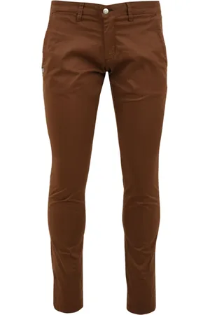 D.A. Daniele Alessandrini Homme, Pantalons, Brun, Taille: W32 Pantalon Marron Modèle Pf005F1144400