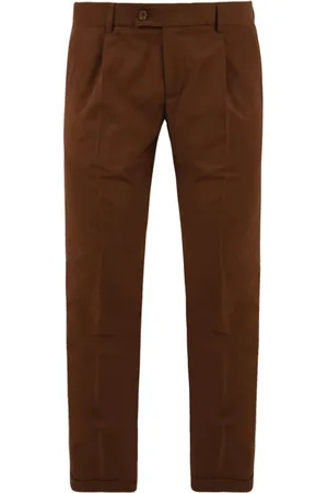 D.A. Daniele Alessandrini Homme, Pantalons, Brun, Taille: XL Pantalon Marron Modèle Gemma 73