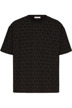 VALENTINO GARAVANI Homme, Tops, Noir, Taille: S MXM T-Shirt Design Élégant