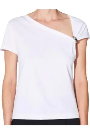 BARBARA BUI Femme, Tops, Blanc, Taille: 38 FR T-shirt Blanc en Jersey Mode