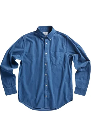 NN.07 Homme, Chemises, Bleu, Taille: L Chemise bleue à manches longues