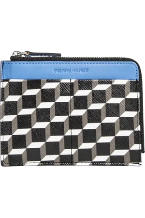 Pierre Hardy Homme, Accessoires, Multicolore, Taille: ONE Size Porte-Carte en Cuir Bleu Baskets