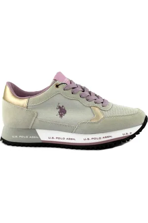 U.S. Polo Assn. Femme, Chaussures, Multicolore, Taille: 40 EU Baskets Beige/Lilas