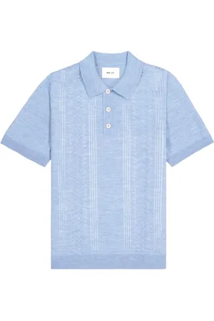 NN.07 Homme, Tops, Bleu, Taille: M Polo Thor SS Bleu