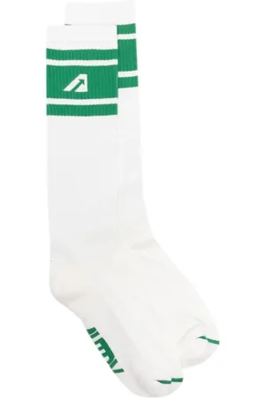 Autry Unisex, Sous-vêtements, Blanc, Taille: M Chaussettes Unisexes Côtelées Jacquard
