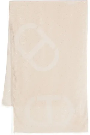 Twin-Set Femme, Accessoires, , Taille: ONE Size Étole à Paillettes Ovales