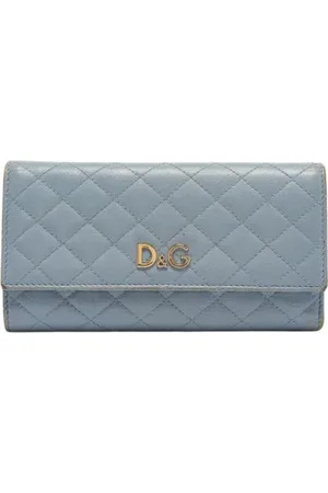 Dolce & Gabbana Femme, Pre-owned, Bleu, Taille: ONE Size Pre-owned Cuir petite-maroquinerie